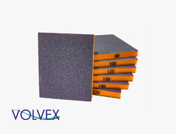 Шлифовальная Губка «Volvex» VX-Sponge Orange WPF, Водостойкая, 120x98x13мм, P80
