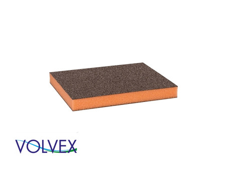 Шлифовальная Губка «Volvex» VX-Sponge Orange WPF, Водостойкая, 120x98x13мм, P80