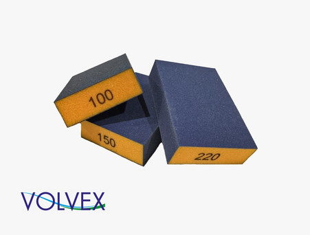 Шлифовальная Губка «Volvex» VX-Sponge WPF, Водостойкая, 98x69x26мм, P60