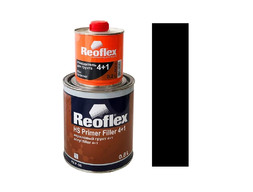 Акриловый Грунт «Reoflex» 2к RX F-06 HS Primer Filler 4+1 с Отвердителем, Черный, 800мл