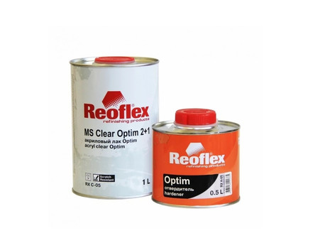 Акриловый Лак «Reoflex» 2К RX-05 MS Clear Optim 2:1 с Отвердителем, 1л
