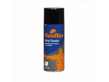 Аэрозольный Акриловый Грунт «Reoflex» 1к RX F-02 Acryl Sealer Spray, Серый, 520мл
