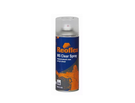 Аэрозольный Акриловый Лак «Reoflex» RX C-04 MS Clear Spray, Прозрачный, 520мл