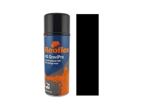 Аэрозольный Антигравий «Reoflex» 1к RX N-09 GraviPro HS, Черный, 520мл
