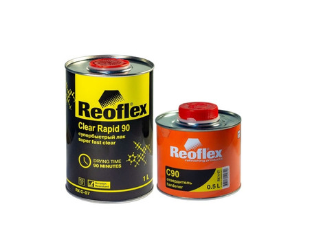 Акриловый Лак «Reoflex» 2к RX C-07 Clear Rapid C90 Super Fast UHS 2:1 с Отвердителем, 1л