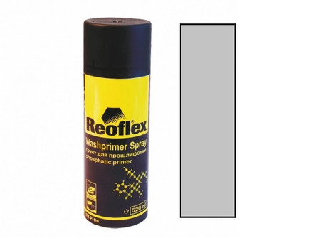 Аэрозольный Грунт для Прошлифовки «Reoflex» 1к RX P-04 Washprimer Spray, Серый, 520мл