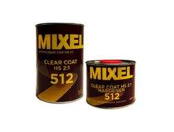 Лак Акриловый «Mixel» 2К 512 Clear Coat HS 2:1 с Отвердителем, 1л