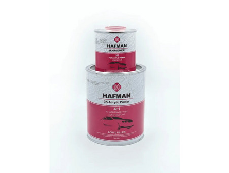 Грунт-Наполнитель «Hafman» 266 2к Acrylic Filler Primer 4+1 с Отвердителем, Черный, 1л (HAFGR266.3)