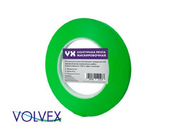 Лента Контурная «Volvex» VX-FineLine, Зелёная, 6мм, 55м