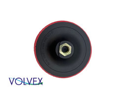 Оправка «Volvex» для Кругов под УШМ, Липучка, 125x10мм