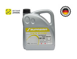 Масло Моторное «Suprema» Synth RS Ford 5W-30 Super Special, Синтетическое, 4л (ЧЗ)