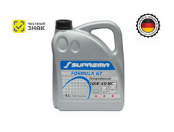 Масло Моторное «Suprema» Formula GT 10W-40 HC, Полусинтетическое, 4л (ЧЗ)