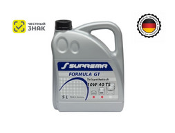 Масло Моторное «Suprema» Formula GT 10W-40 TS, Полусинтетическое, 5л (ЧЗ)