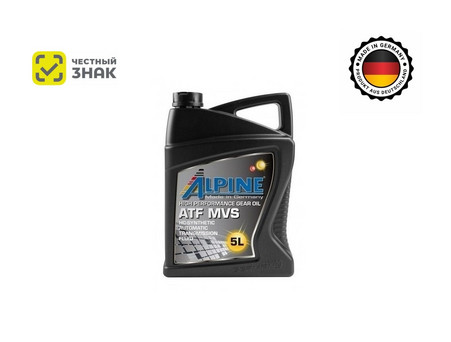 Масло Трансмиссионное «Suprema» Alpine ATF MVS, Синтетическое, 5л (ЧЗ)