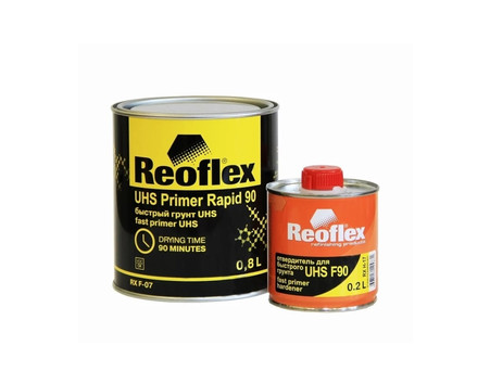 Акриловый Грунт «Reoflex» 2к UHS 90 RX F-07 4+1 Primer Rapid c Отвердителем, Серый, 800мл