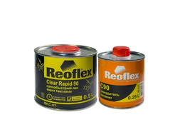 Акриловый Лак «Reoflex» 2к RX C-07 Clear Rapid C90 Super Fast UHS 2:1 с Отвердителем, 500мл