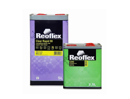 Акриловый Лак «Reoflex» 2к RX C-07 Clear Rapid C90 Super Fast UHS 2:1 с Отвердителем, 5л